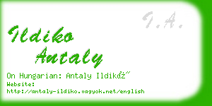 ildiko antaly business card